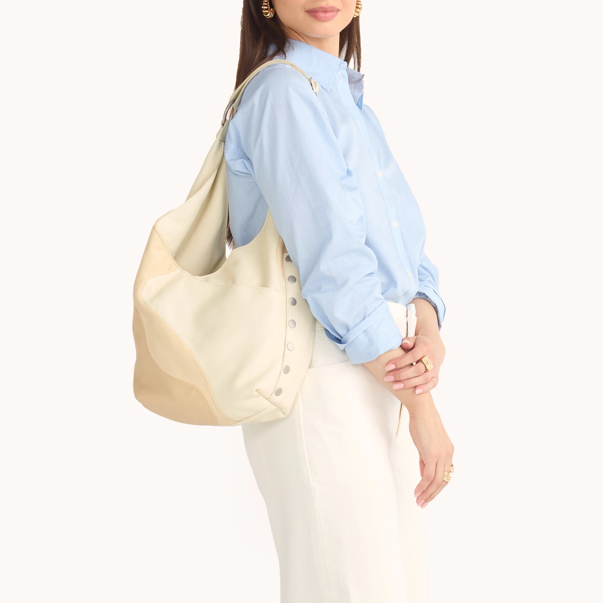 Tom Zip | Coastal Cream/Brushed Silver | Lrg