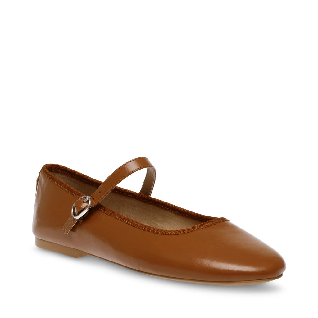 Vinetta Flat Shoe BROWN LEATHER