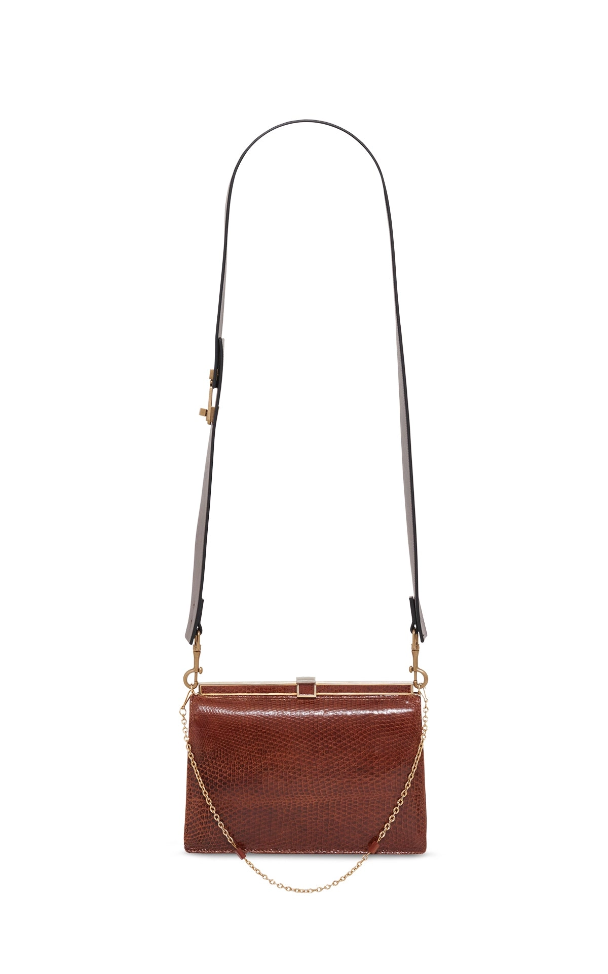 Vintage No.9 Bag in Cognac Snakeskin