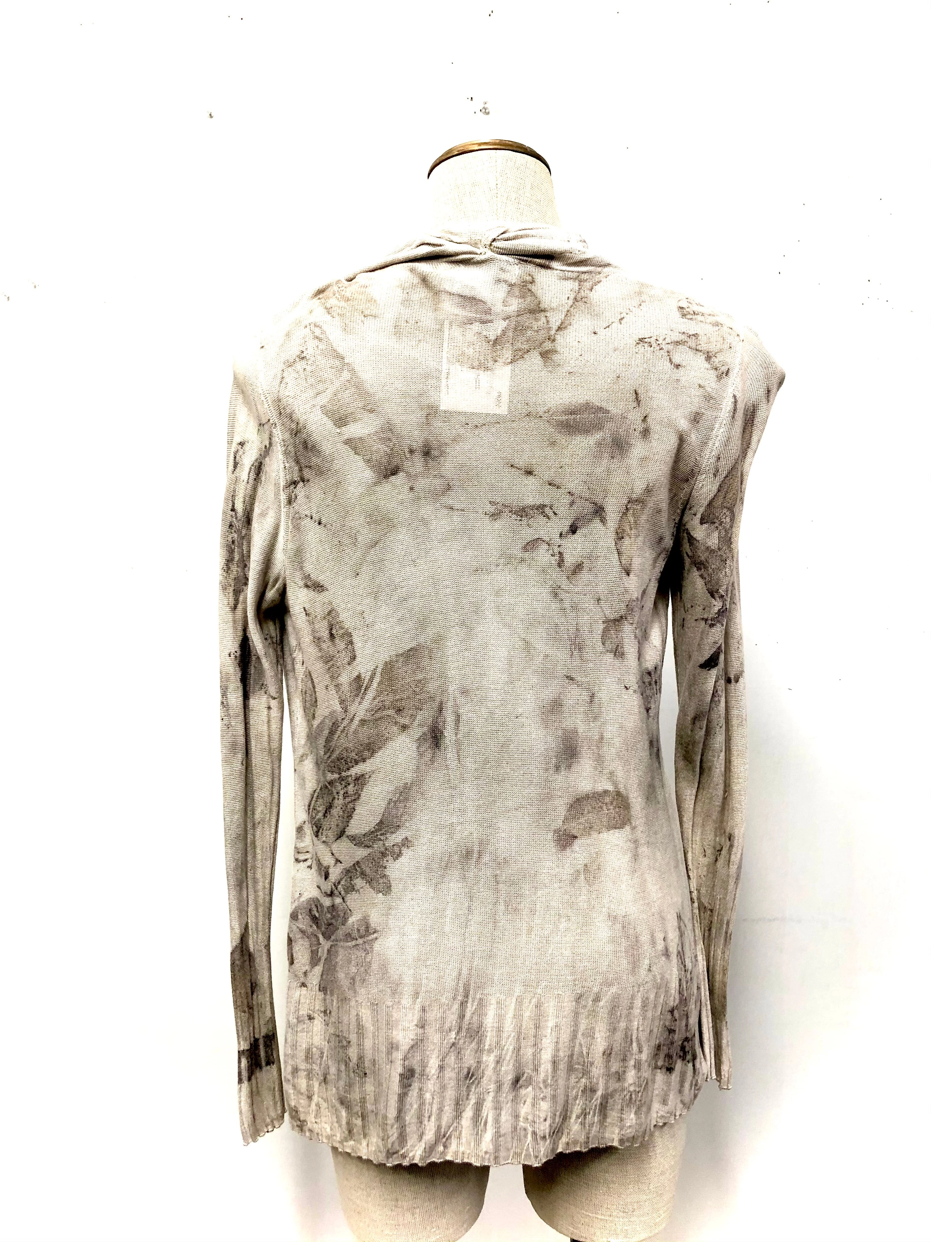 Viscose  ecodyed cardigan sweater